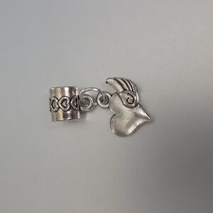 Heart  Wings Charm Fits Pandora and other European Systems
